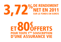 ING Direct Assurance-vie avec une prime de 80 euros offerts pour toute 1ère souscription