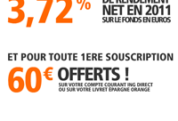 ING DIRECT : 60 euros offerts pour toute première ouverture d’une Assurance-vie