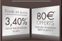 BforBank assurance-vie avec 80 euros offerts !