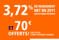 ING DIRECT : Assurance-vie avec un rendement net en 2011 de 3,72% + 70 euros offerts !