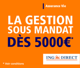 ING DIRECT : Assurance vie gestion sous mandat dès 5000 euros + 50 euros offerts