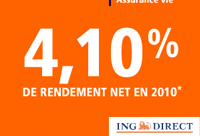 ING Direct : L’assurance-vie en gestion sous mandat à partir de 5000 euros et 80 euros offerts