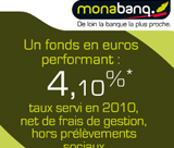 MONABANQ : Assurance Vie à 2,5% nets minimum garantis en 2011